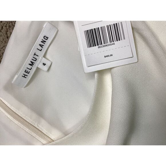 New. HELMUT LANG ivory dress. Normally $495 - Picture 8 of 9